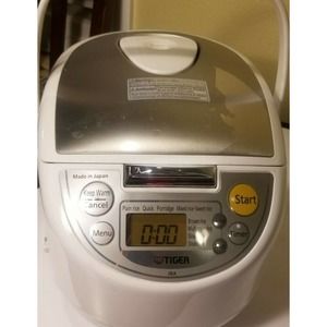 Tiger JBA-T10U Rice Cooker/Warmer/Steamer 5.5 Cup 9 Settings Preowned